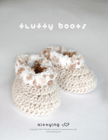 fluffy baby booties