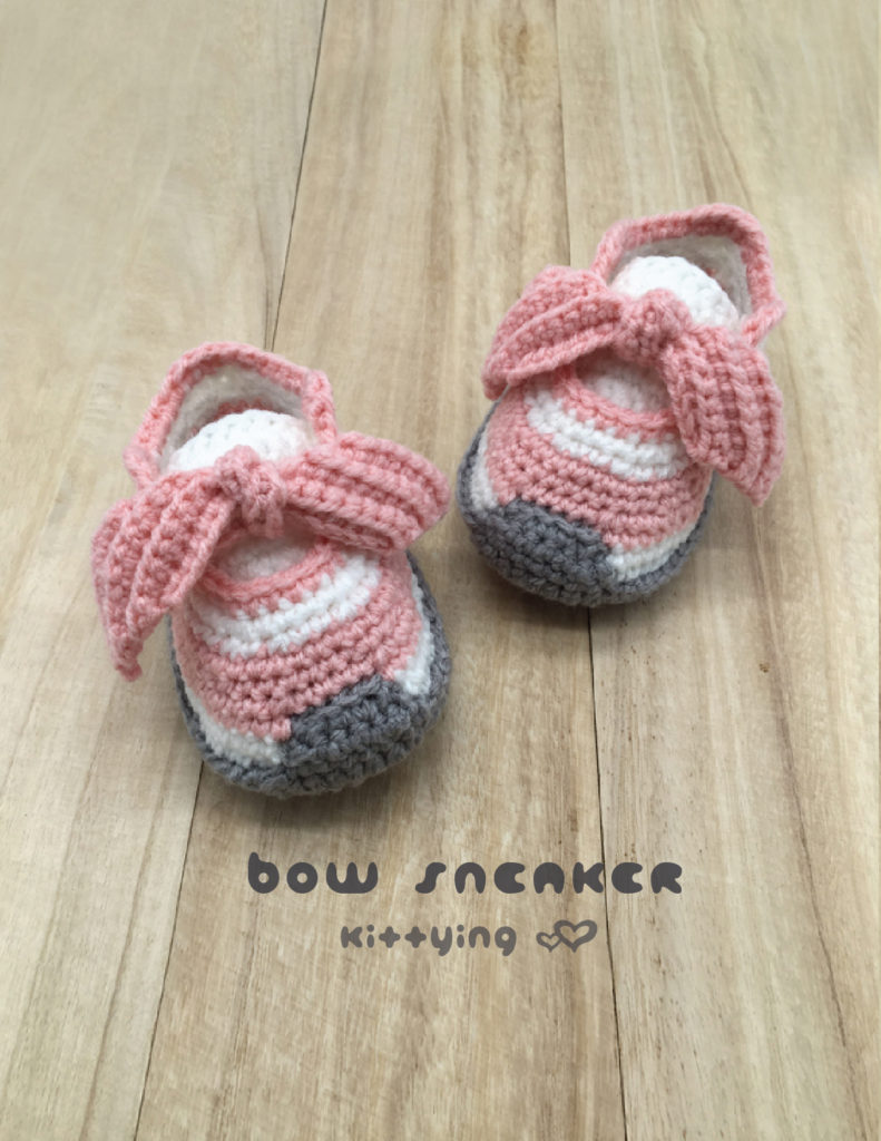 Crochet Pattern Toddler Shoes Bow Sneaker inspired by Puma Fenty Bow ...